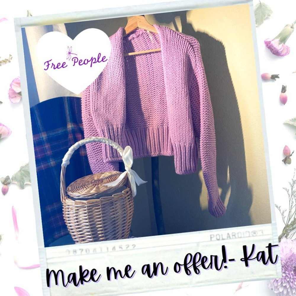 NWT Free People Glow for It Cardi Blossom S